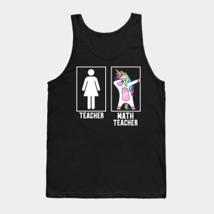 Teacher vs Math teacher Tank Top